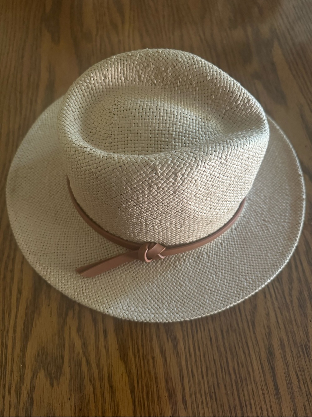 Banana Republic Straw Fedora with Tan Band